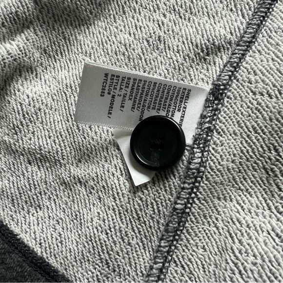 Standard James Perse Grey One Button Knit Fitted Blazer Jacket 2 Gray - Picture 7 of 8